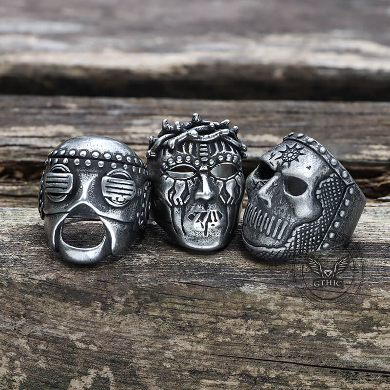 Slipknot Mask Stainless Steel Ring