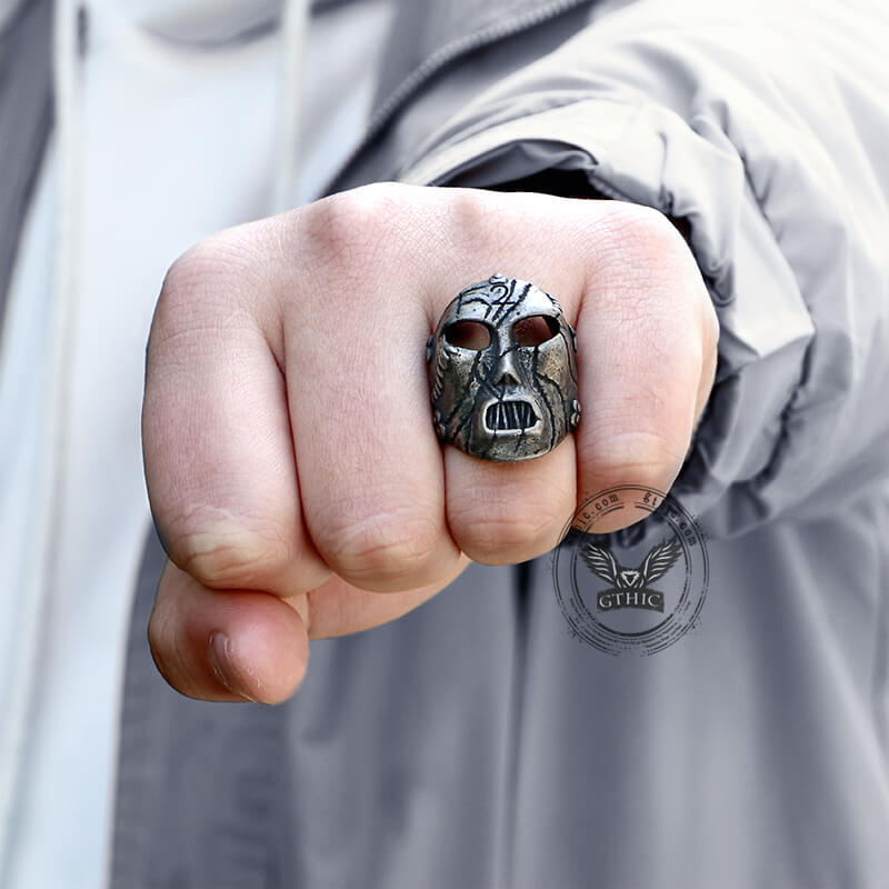 Slipknot Paul Gray Mask Stainless Steel Ring