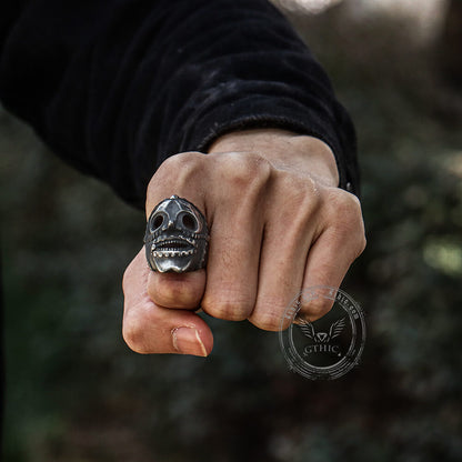 Slipknot Pinocchio-esque Mask Stainless Steel Ring