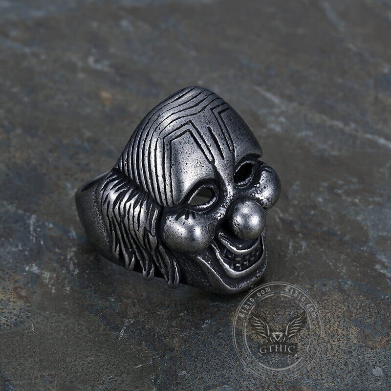 Slipknot Shawn Crahan Clown Mask Stainless Steel Ring