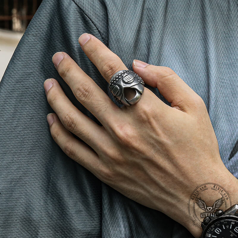 Slipknot Sid Wilson Mask Stainless Steel Ring
