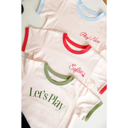 Soft Girls Club Ringer Tee for Kids