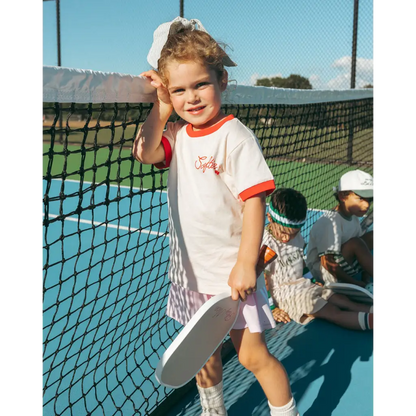 Soft Girls Club Ringer Tee for Kids