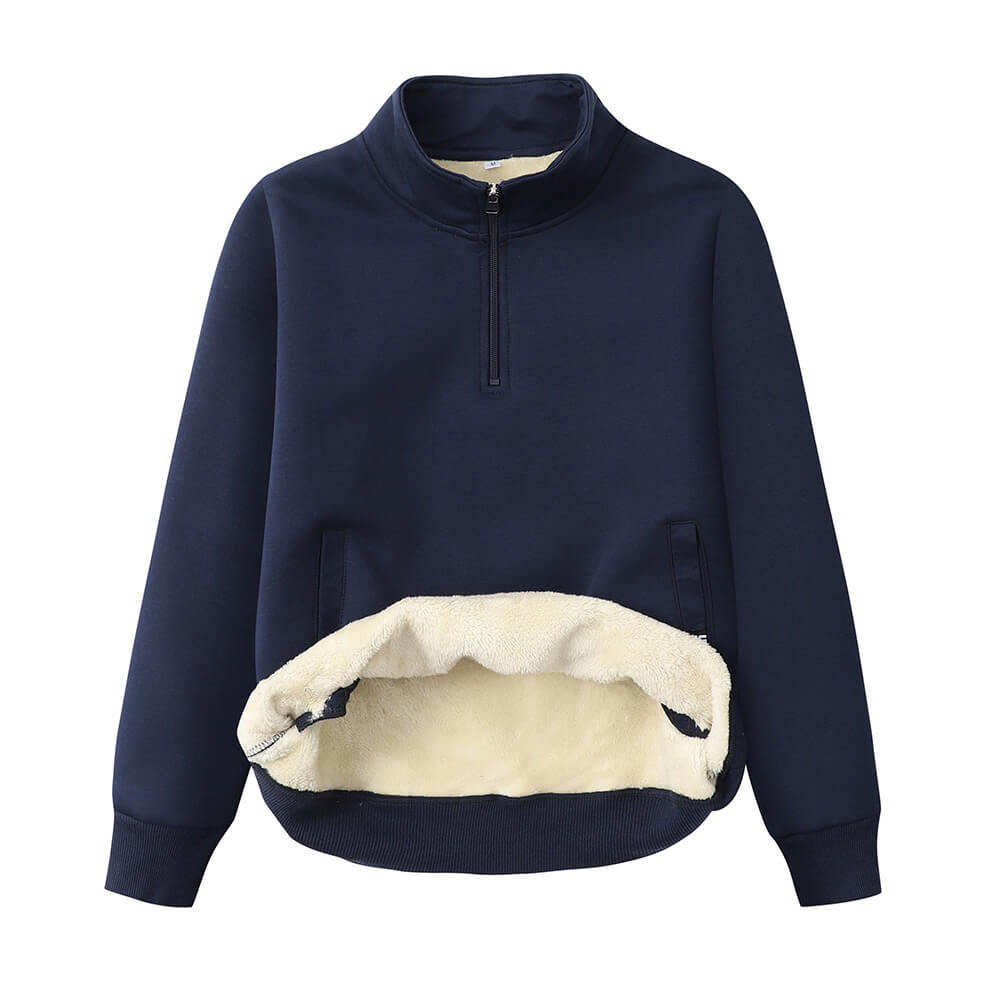 Be Kind American Flag Fleece Stand Collar Zip Sweatshirt