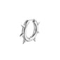 Solid Color Spike Stainless Steel Huggie Earrings