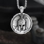 Spartan Warrior Helmet Pure Tin Necklace