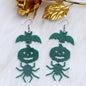 Spider Pumpkin Bat Acrylic Halloween Earrings