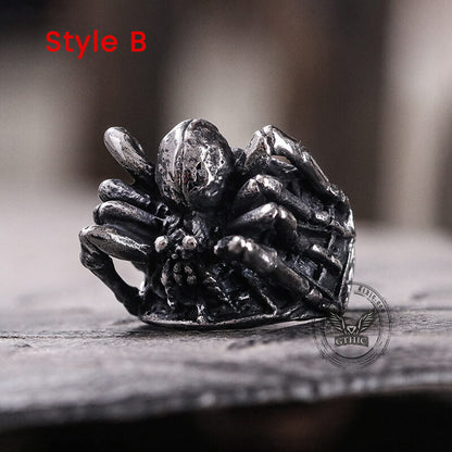 Spider Stainless Steel Animal Ring