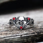 Spider Thorns Stainless Steel Skull Ring