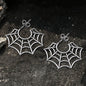 Spider Web Stainless Steel Stud Earrings