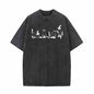 Spooky Ghost Cat Vintage Washed T-shirt
