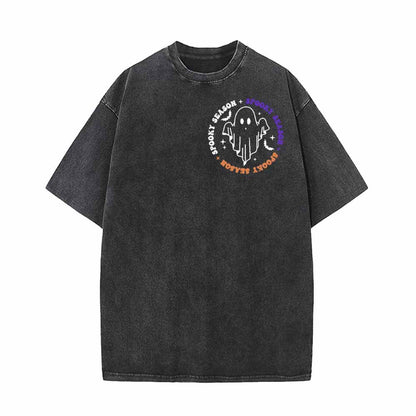 Spooky Season Halloween Vintage Washed T-shirt