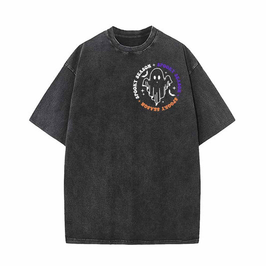 Spooky Season Halloween Vintage Washed T-shirt