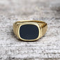 Square Shell Stainless Steel Minimalism Ring