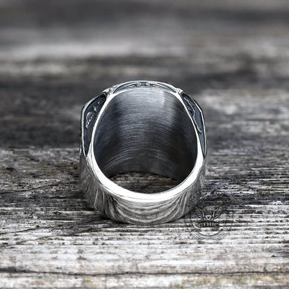 St. Benedict Medal Stainless Steel Christian Ring