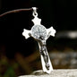 St Benedict Medal Crucifix Cross Stainless Steel Pendant
