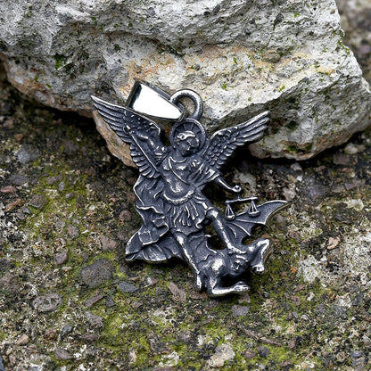 St. Michael Archangel Stainless Steel Religion Pendant