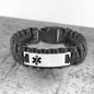 Star Of Life Stainless Steel Paracord Bracelet