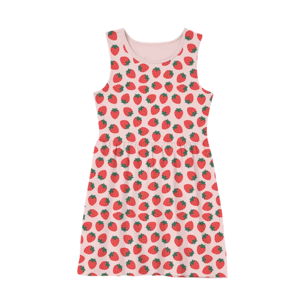 Strawberry Fields Bamboo Twirl Dress