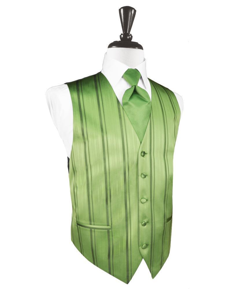 Striped Satin Tuxedo Vest 2