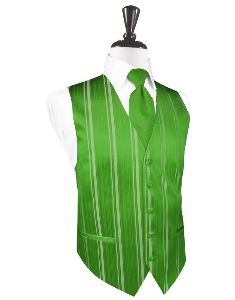Striped Satin Tuxedo Vest 3