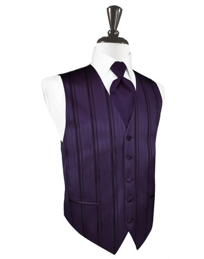 Striped Satin Tuxedo Vest 3