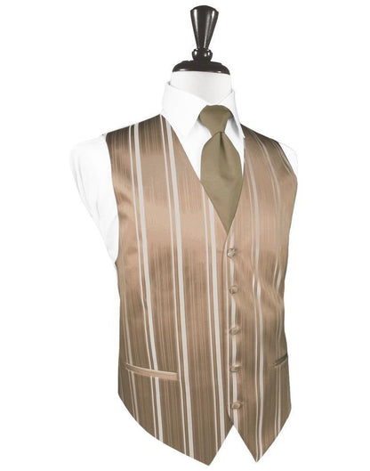 Striped Satin Tuxedo Vest 3