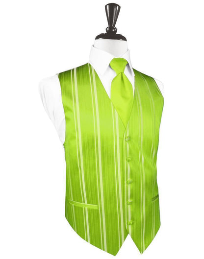 Striped Satin Tuxedo Vest 3