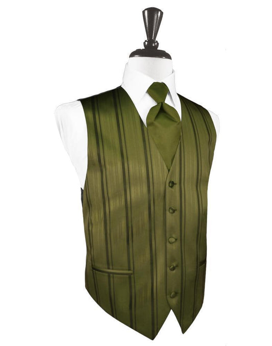 Striped Satin Tuxedo Vest 3