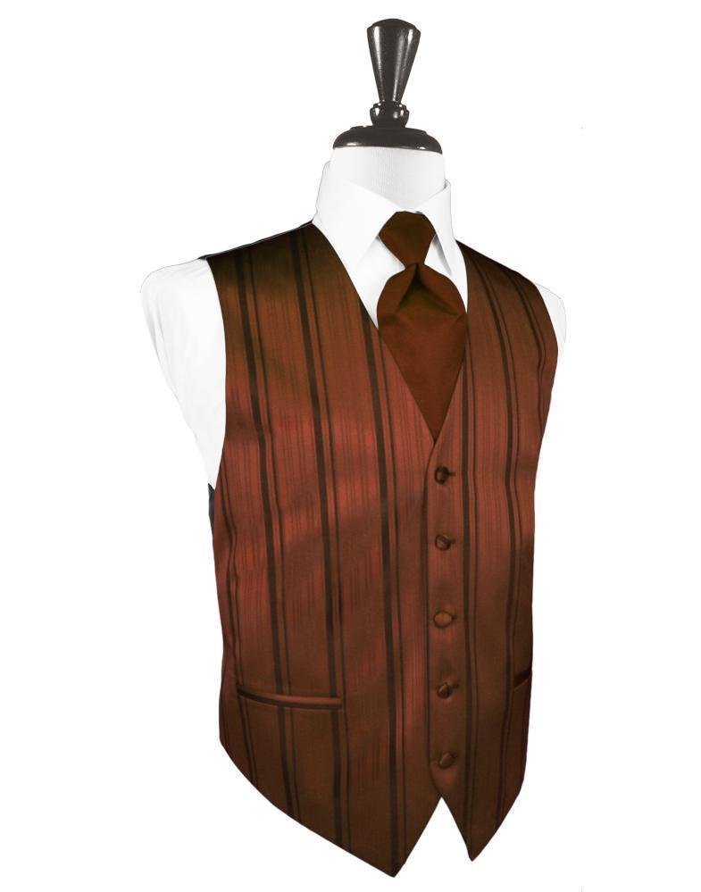 Striped Satin Tuxedo Vest 4