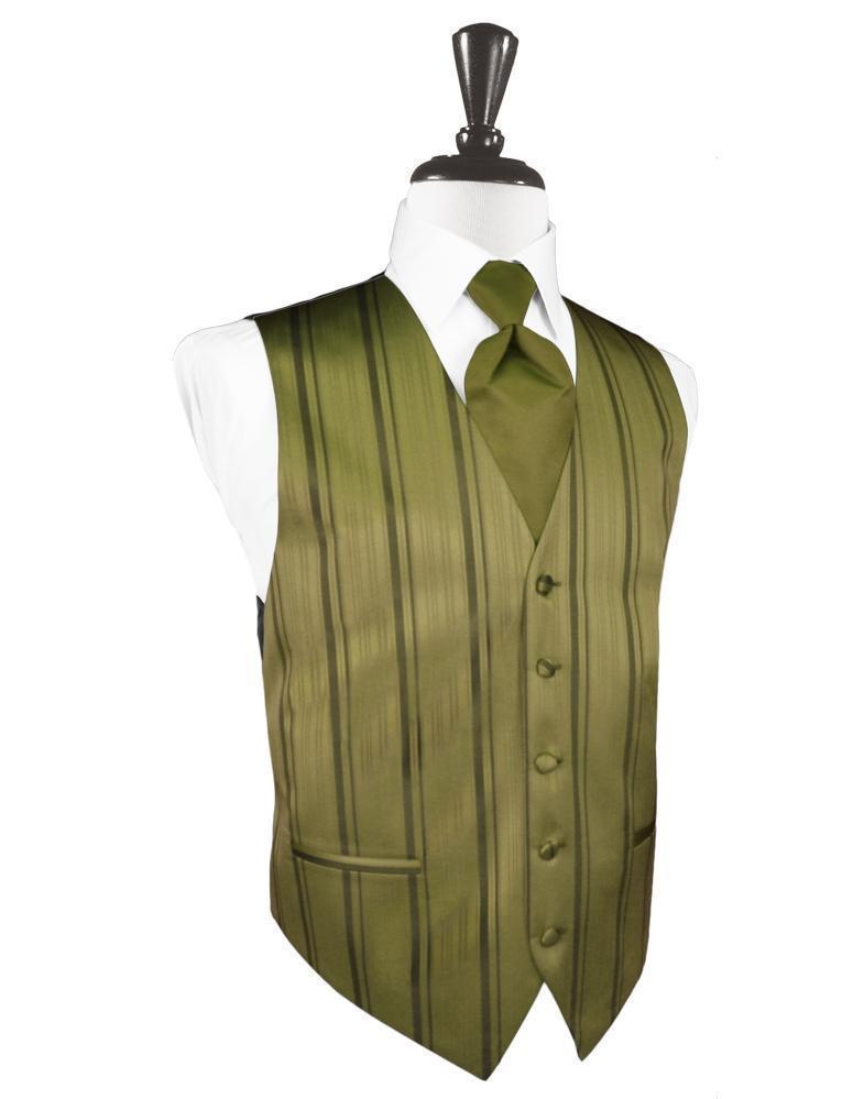 Striped Satin Tuxedo Vest 4
