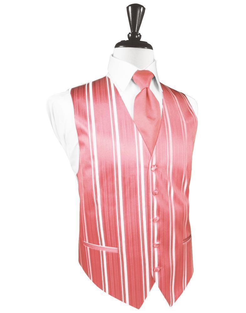 Striped Satin Tuxedo Vest 4