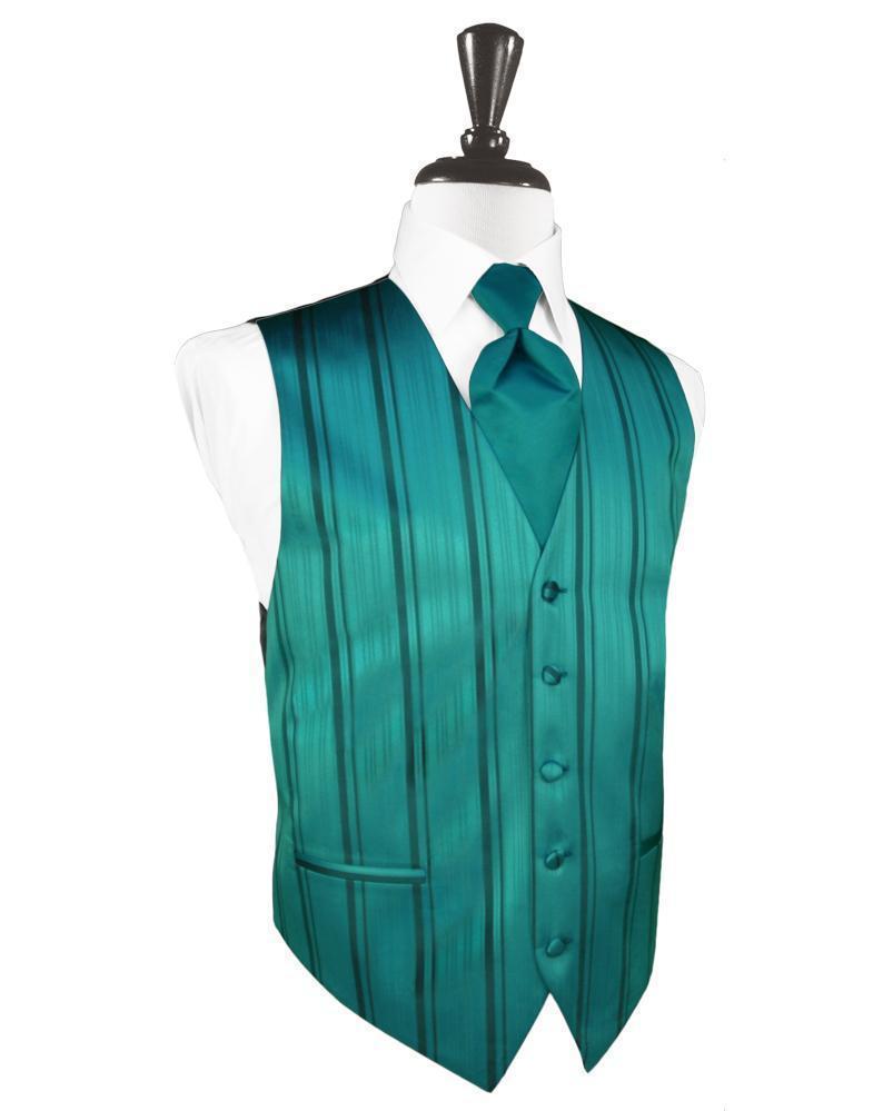 Striped Satin Tuxedo Vest 4