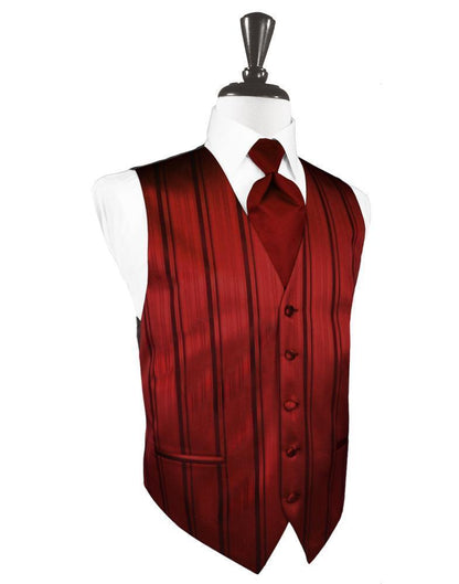 Striped Satin Tuxedo Vest 5