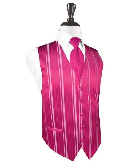Striped Satin Tuxedo Vest 5