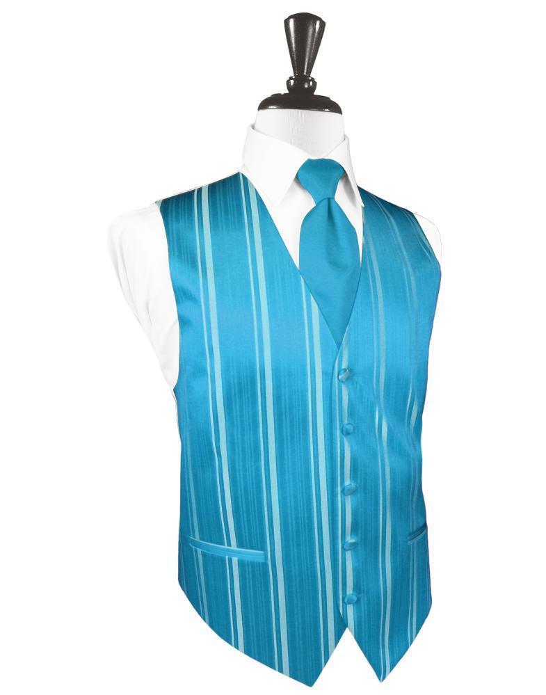 Striped Satin Tuxedo Vest 6