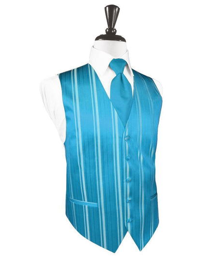 Striped Satin Tuxedo Vest 6