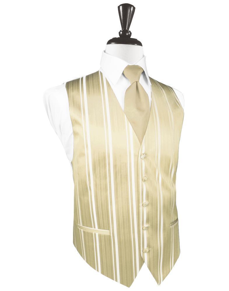 Striped Satin Tuxedo Vest 9
