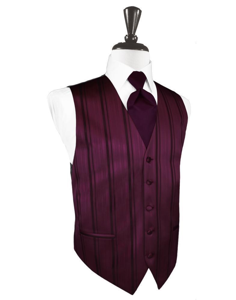 Striped Satin Tuxedo Vest 9