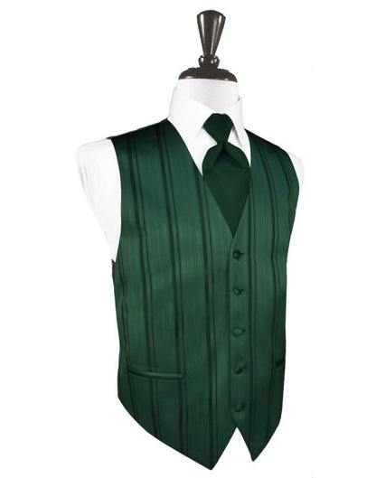 Striped Satin Tuxedo Vest 9