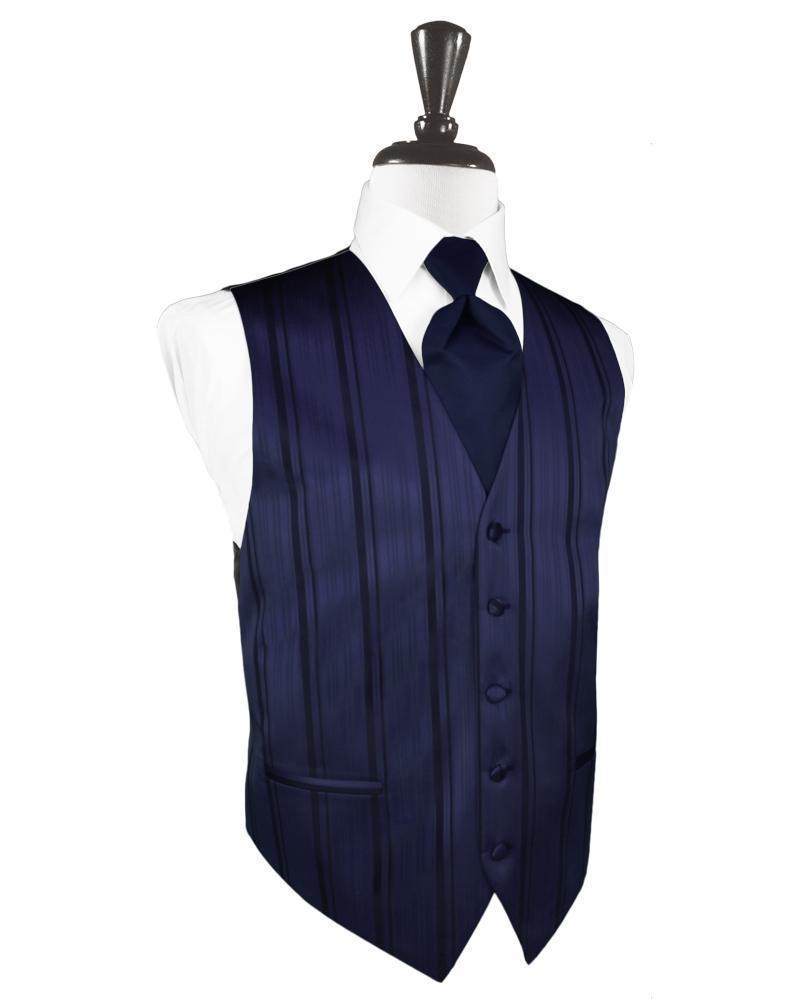 Striped Satin Tuxedo Vest 9