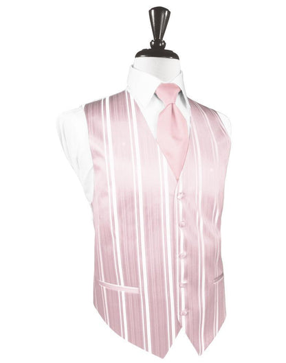 Striped Satin Tuxedo Vest