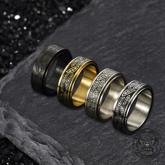 Stylish Corruption Demon Eye Spinner Ring