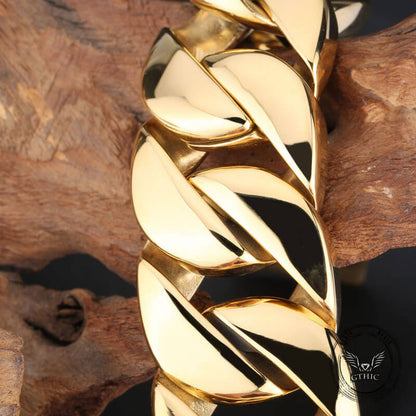 Stylish Heavy Chunky Link Chain Stainless Steel Bracelet