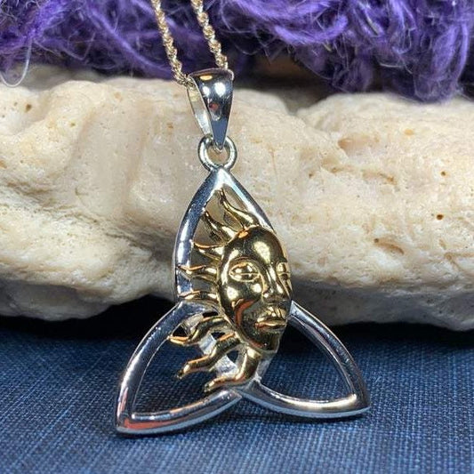 Trinity Knot Sun Necklace