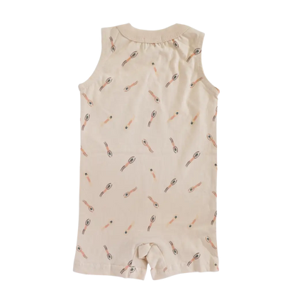 Beige Pocket Playsuit for the Ultimate Summer Vibe in Super Soft Cotton