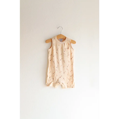 Beige Pocket Playsuit for the Ultimate Summer Vibe in Super Soft Cotton