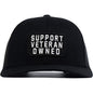 Support Veteran Owned Patch Mid-Profile Mesh Snapback