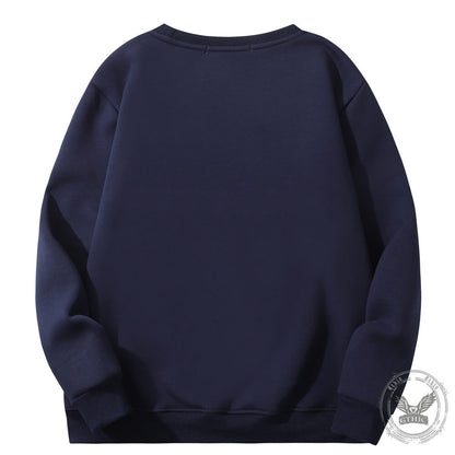 Multicolor Crows Before Bros Crew Collar Fleece Sherpa Sweatshirt