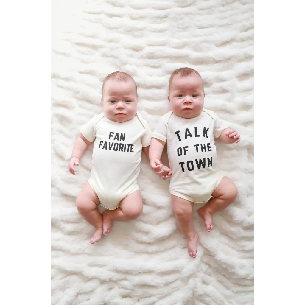 Talk of the Town Organic Cotton Baby Onesie